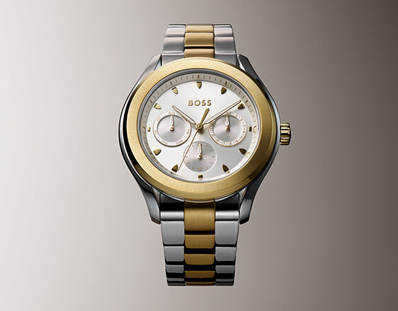 Hugo boss chronograph gold cheap